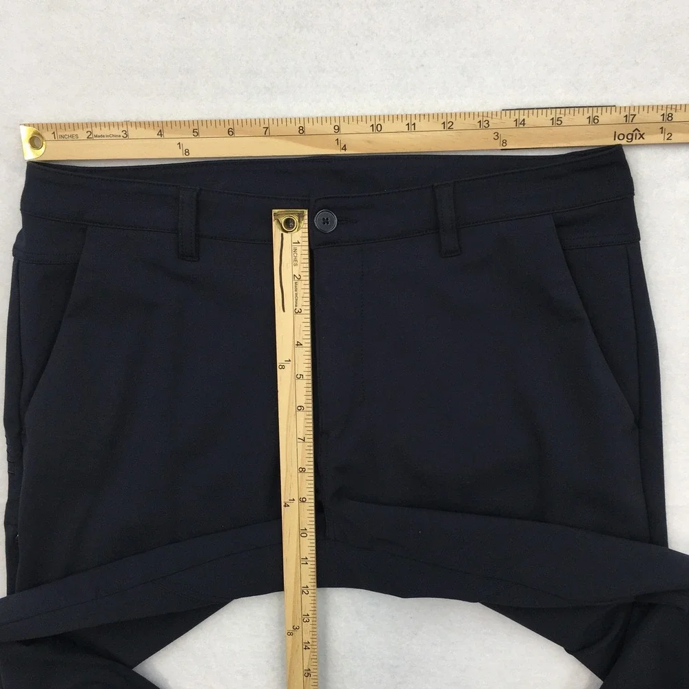 BYLT Premium Basics Everyday Pant 2.0 Navy Blue Slim Fit Mens Size 36 Trouser